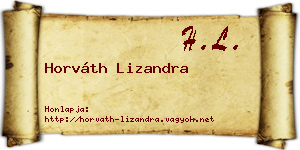 Horváth Lizandra névjegykártya